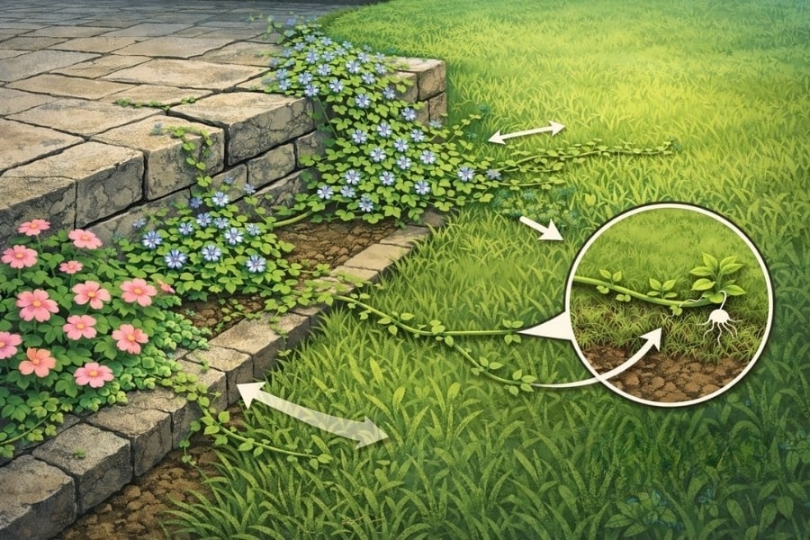 Blue Star Creeper's Growth Habit Explained